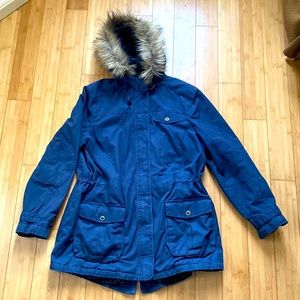 LL Bean Thinsulate  coat with faux fur ruff